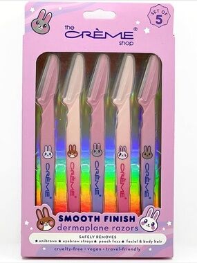 💜 The Creme Shop Korean Skincare, Dermaplane Razor, Pack of 5